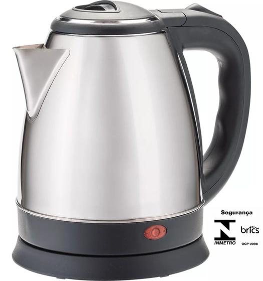 Chaleira Elétrica Jarra Aço Inox 220v Café Chá 1.8l Menor preço em Chaleira Elétrica Jarra Aço Inox 220v Café Chá 1.8l