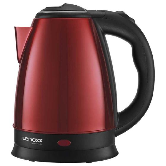Chaleira Elétrica Lenoxx Thermo Inox Red 1100W PCE213 127V Menor preço em Chaleira Elétrica Lenoxx Thermo Inox Red 1100W PCE213 127V