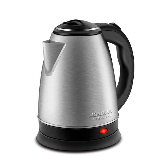 Chaleira Elétrica Mondial 2 Litros 1200w Pratic Inox Ce-06 110V Menor preço em Chaleira Elétrica Mondial 2 Litros 1200w Pratic Inox Ce-06 110V