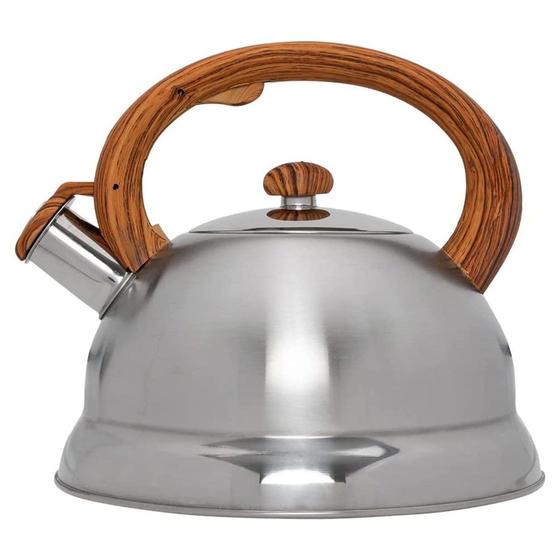 Chaleira em Aço Inox 3 litros com Alça de Bambu Mimo Style Menor preço em Chaleira em Aço Inox 3 litros com Alça de Bambu Mimo Style