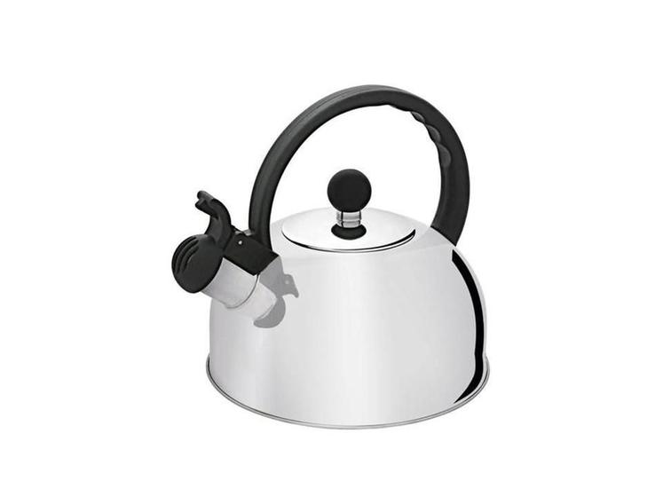 Chaleira Em Aço Inox Com Apito Fixo 1,75L Inox - Hercules Menor preço em Chaleira Em Aço Inox Com Apito Fixo 1,75L Inox - Hercules