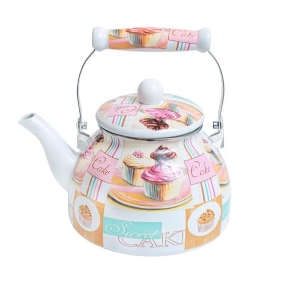 Imagem de Chaleira Esmaltada Charm 2,5 Litros S/Apito Cake