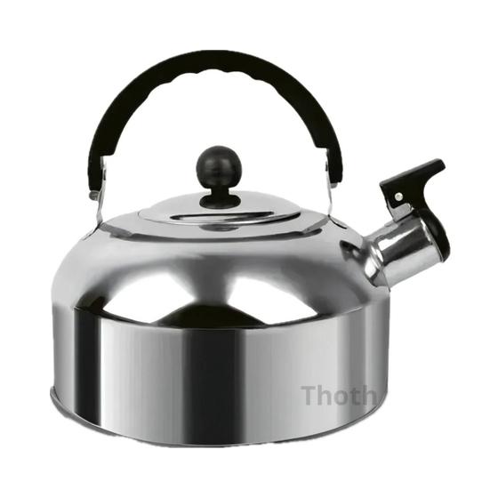 Imagem de Chaleira Inox 2000ml Com Apito Decoração Bule Cozinha Água