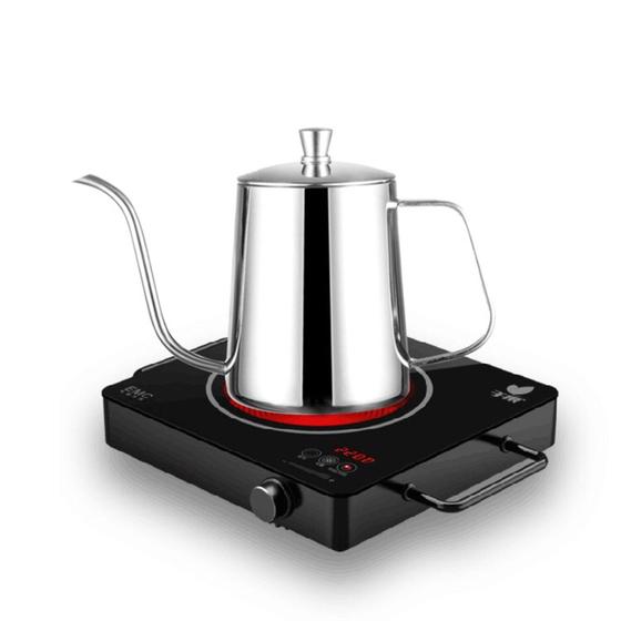 Imagem de Chaleira Inox Bico De Ganso Jarra Pitcher Barista 0.6l