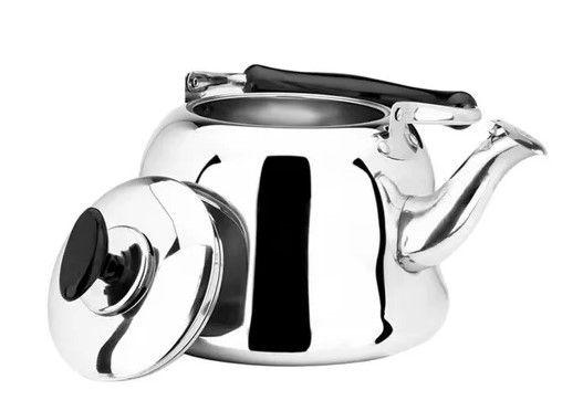Chaleira Inox C/ Tampa de Segurança 2,5L Menor preço em Chaleira Inox C/ Tampa de Segurança 2,5L