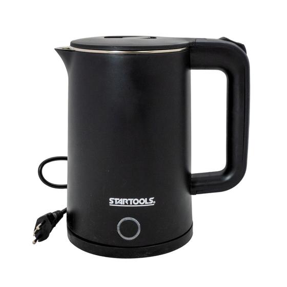 Imagem de Chaleira Jarra Elétrica Com Cabo 1,8L Com Led 110V Com Plug 3 Pinos Preta