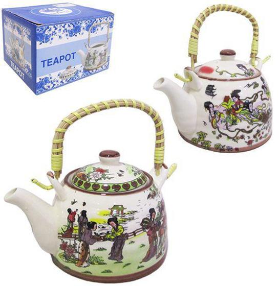 Imagem de Chaleira Porcelana Decorada C/ Infusor 600ml - Teapot