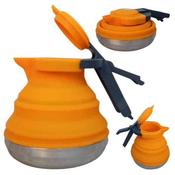 Chaleira Silicone Portatil Dobravel 1,2 Litros Capex Azteq Menor preço em Chaleira Silicone Portatil Dobravel 1,2 Litros Capex Azteq