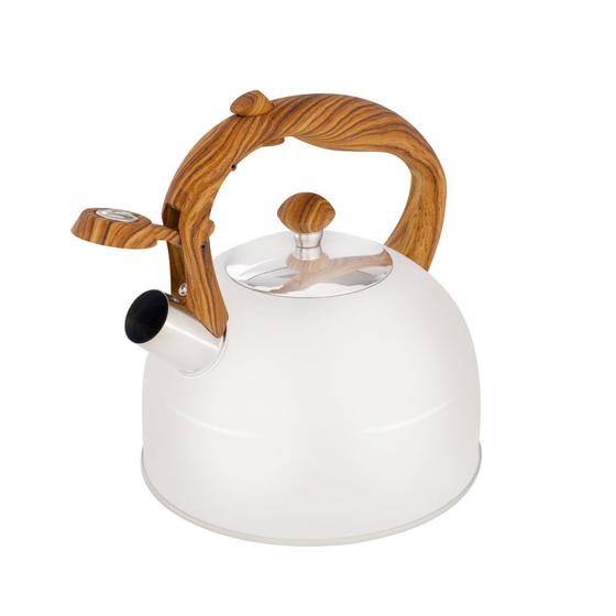 Chaleira Wood 2,5 Litros Bege Menor preço em Chaleira Wood 2,5 Litros Bege