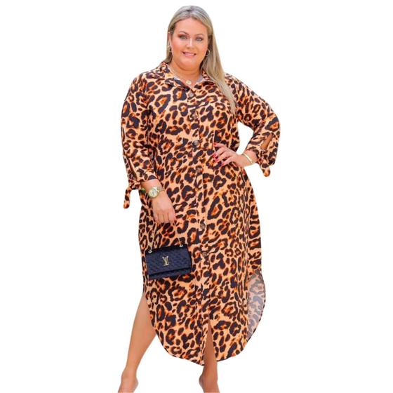 Imagem de Chamise Longo Plus Size