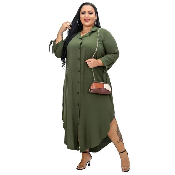 Imagem de Chamise Longo Plus Size