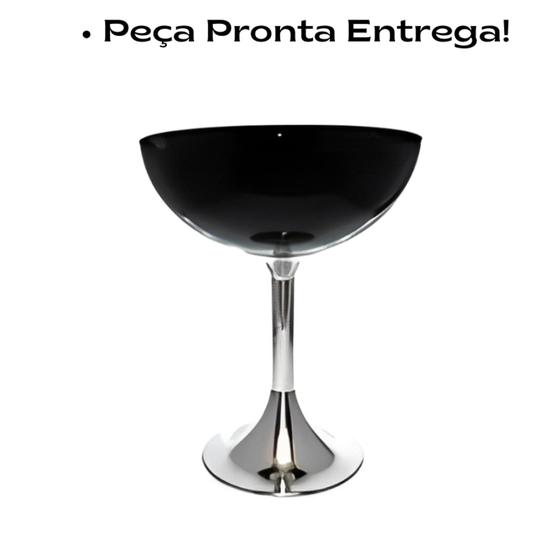 Imagem de Champanheira Acrílico Preto Grande Com Base Alumínio - Luxo para Eventos