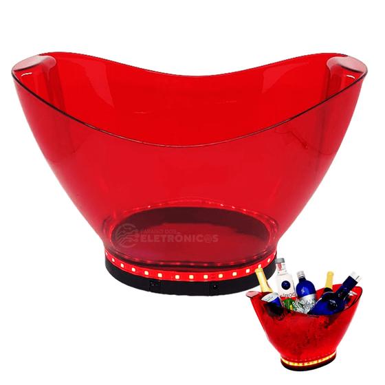 Imagem de Champanheira Baladeira Drink 9 Litros Com Fita Led Valorizando A Decoração AP1016VM