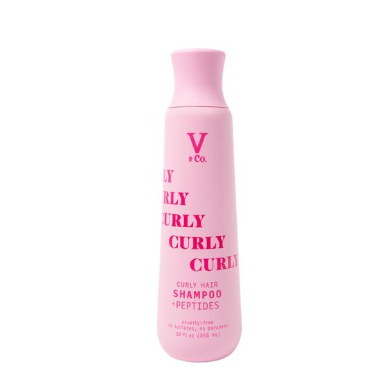 Imagem de Champô V&Co. Beauty Curly Hair Curling, que melhora a ondulação de 355 ml com peptídeo