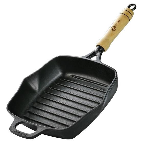 Chapa Bifeteira Alta Grelhada Bistequeira De Ferro Fundido Menor preço em Chapa Bifeteira Alta Grelhada Bistequeira De Ferro Fundido