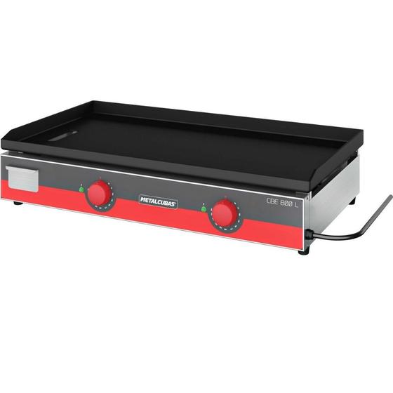 Imagem de Chapa Bifeteira Elétrica Light 80cm Metalcubas - CBE800L