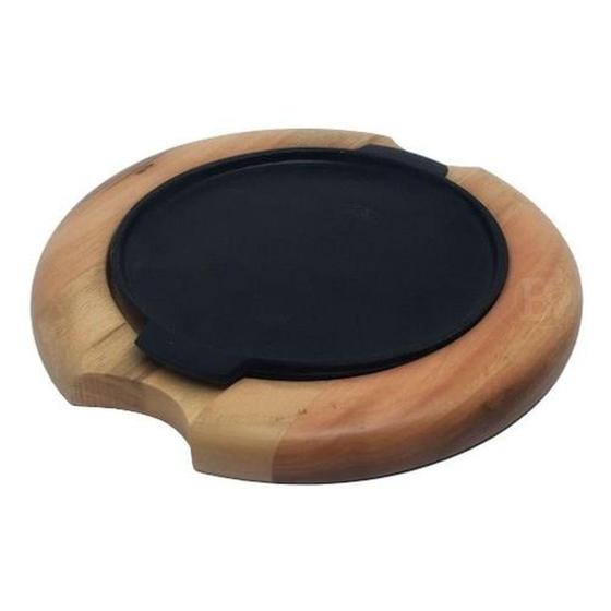 Imagem de Chapa Carne Com Tabua Redonda 28Cm - Diversas