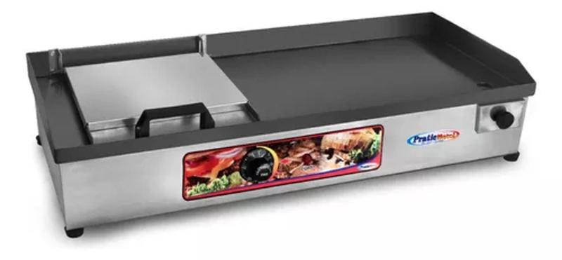 Chapa Elétrica Para Lanches 70x30 Com Abafador Menor preço em Chapa Elétrica Para Lanches 70x30 Com Abafador