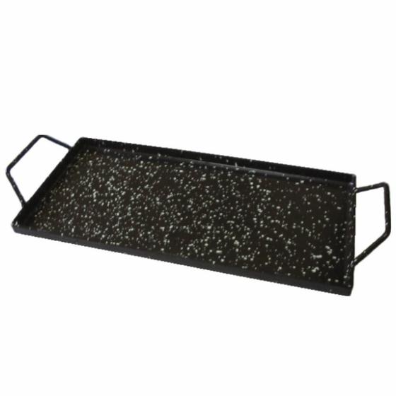 Imagem de Chapa Esmaltada Mini Com 2 Alças 41Cm X 21Cm