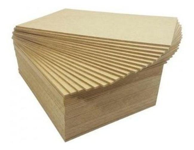 Imagem de Chapa Mdf Cru 3Mm Para Quadro A 4 21X29,7 30 Unidades