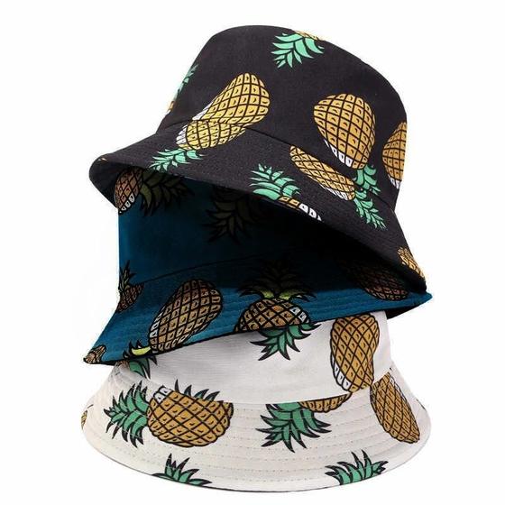 Imagem de Chapéu balde bucket Hat Dupla Face Abacaxi