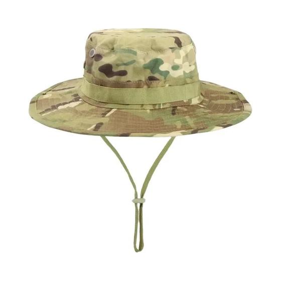 Imagem de Chapéu Boonie de Aba Larga com Camuflagem - Dobrável e Macio para Sol