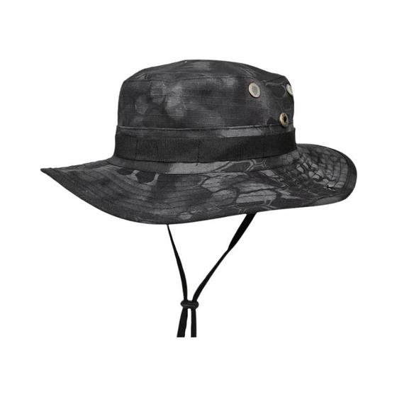 Imagem de Chapéu Boonie de Aba Larga com Camuflagem - Dobrável e Macio para Sol