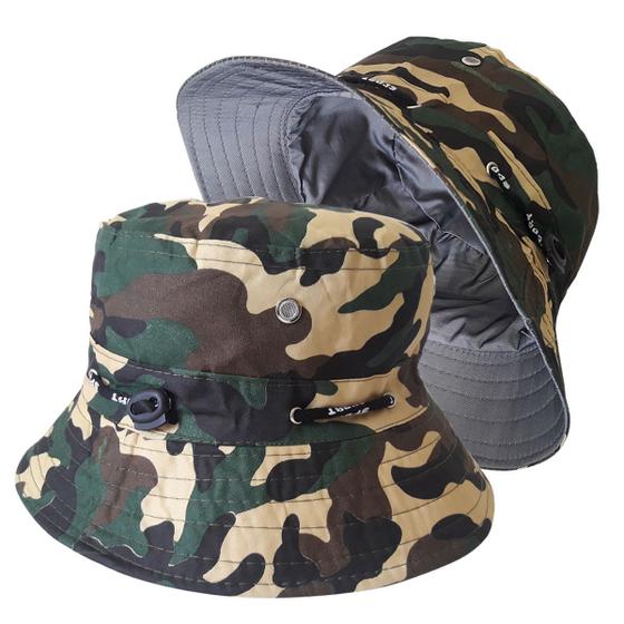 Imagem de Chapéu Bucket Hat Boné Balde Camuflado Forrado Moda Street