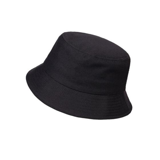 Imagem de Chapéu Bucket Hat Boné Preto Cata Ovo Liso K-Pop Acessórios Kpopper BTS Presentes Geek