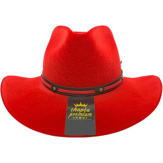 Imagem de Chapéu Classic 2.0 Peão Cowboy Barretos Show Gusttavo Lima Bandinha Couro