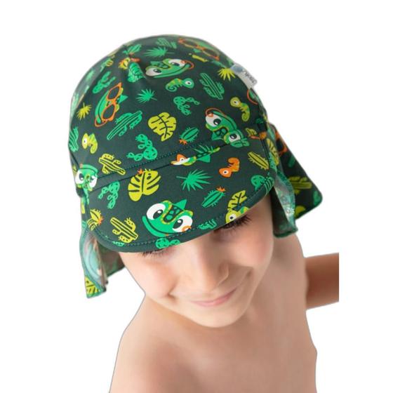 Imagem de Chapéu com Proteção Solar Menino Camaleão - Puket