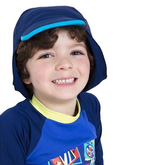 Imagem de Chapéu com Proteção Solar Menino Color Block Moda Praia Puket  110401023
