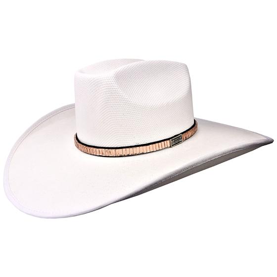 Imagem de Chapéu Country feminino branco com brilho e strass na aba