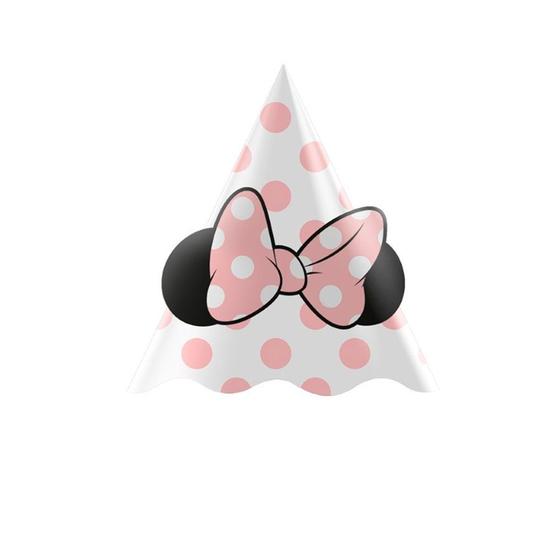 Imagem de Chapeu de Aniversário - Minnie Mouse Rosa - 8 unidades - Regina - Rizzo