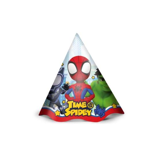Imagem de Chapéu de Aniversário Spider e Seus Amigos Espetaculares - 12 Unidade - Regina - Rizzo