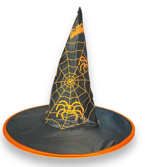 Imagem de Chapéu De Bruxa Tradicional Teia De Aranha Halloween