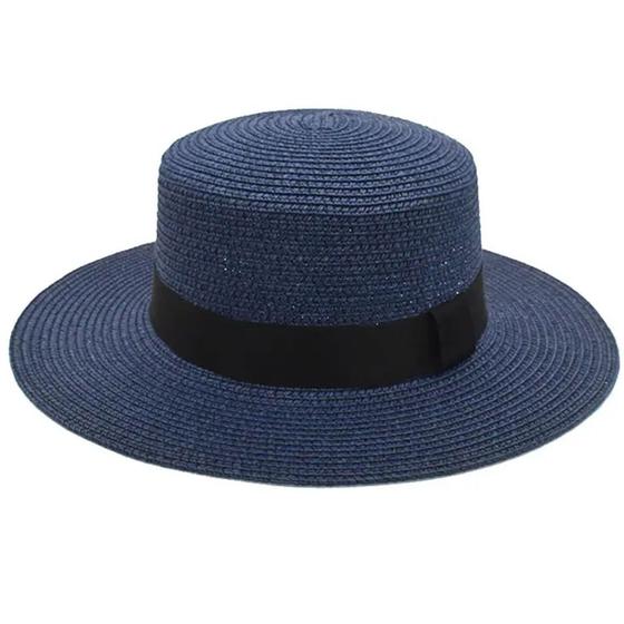 Chapéu De Praia Modelo Paris Boater Palheta Aba De 6 Cm - Empório do Rio