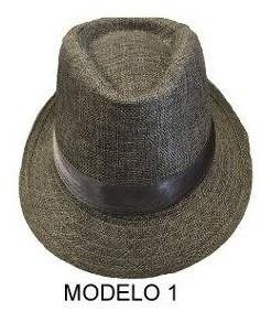 Imagem de Chapéu Estilo Malandro Panama Fedora Tecido Festa Evento