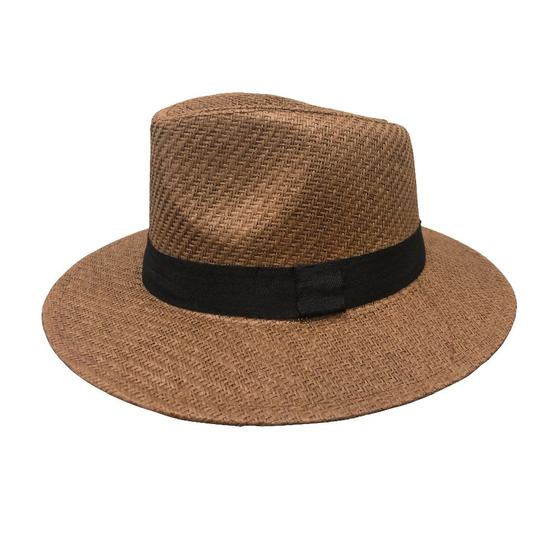 Imagem de Chapéu Fedora Estilo Mafioso Gangster Aba Reta Unissex Elegante Várias Cores