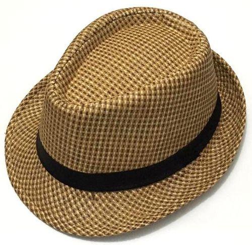 Imagem de Chapeu Fedora Panamá Palha Aba Curta De 3cm Forrado 60014