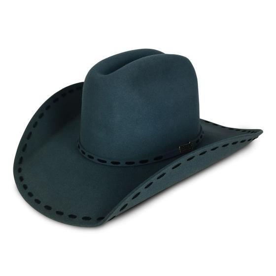 Imagem de Chapéu Feminino Aba 10 Fita Lã Feltro Rodeio Cowboy Eldorado