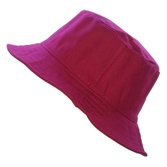 Imagem de Chapéu Feminino Bucket Hat Pink Liso Acessório De Moda Boné