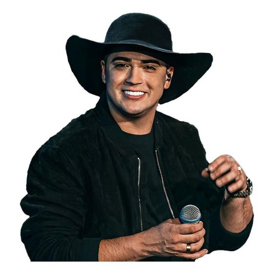 Imagem de Chapéu Floppy Estilo Natanzinho Lima Feltro Caminhoneiro