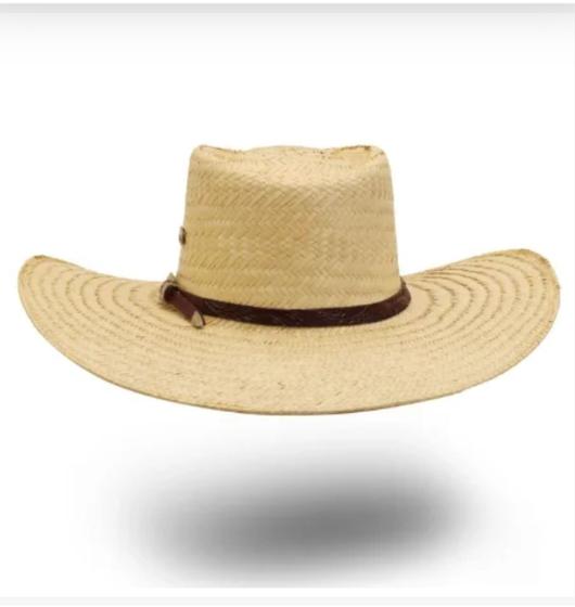 Imagem de Chapéu palha dupla com abas costuradas e reforço interno