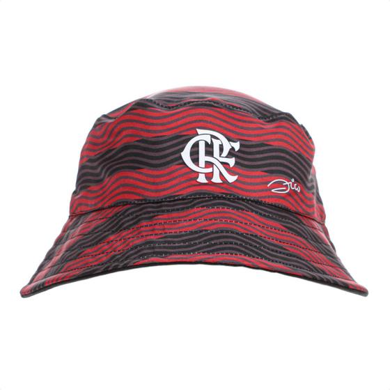 Imagem de Chapéu Supercap Zico Flamengo Preto e Vermelho - Único