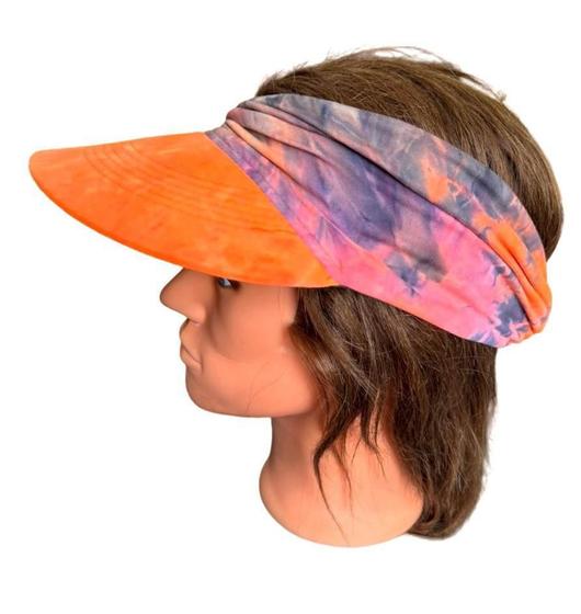 Imagem de Chapeu Viseira Proteção Solar Colorida Modelo Turbante-5Un