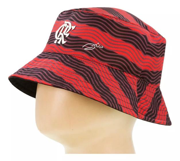 Imagem de Chapeu Zico Bucket Hat Simbolo Flamengo Dupla Face Oficial