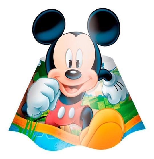 Imagem de Chapéuzinho Aniversário Festa Infantil Mickey Mouse - 8 Un