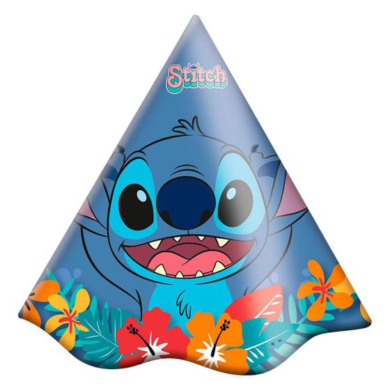 Imagem de Chapeuzinho Para Aniversário Stitch 8Un Festcolor