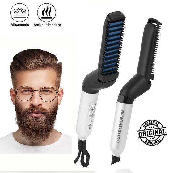 Imagem de Chapinha Barba E Cabelo Alisador para Barbeiro Chapinha Hair